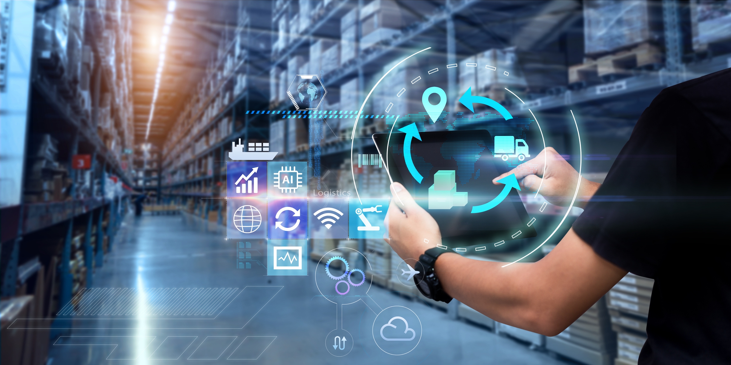 Business Logistics technology concept. Espace détente de 80m2, ITII NORMANDIE